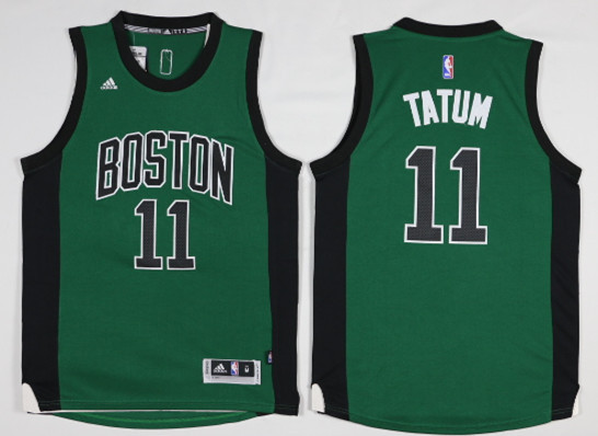 Adidas NBA Boston Celtics #11 Tatum Green Jersey
