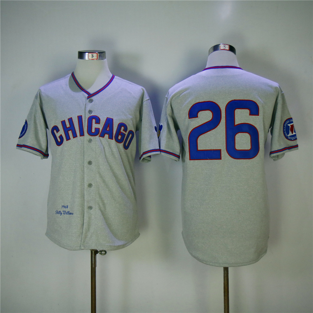 MLB Chicago Cubs #26 Grey Throwback 1968 Jersey