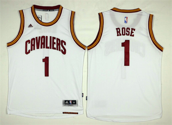 NBA Cleveland Cavaliers #1 Rose White Jersey