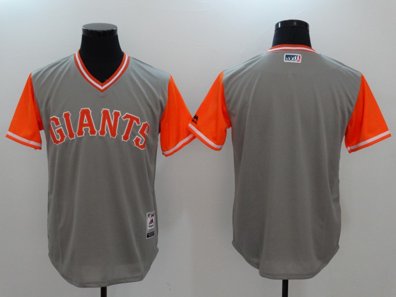 MLB San Francisco Giants Blank All Rise Grey Pullover New Jersey