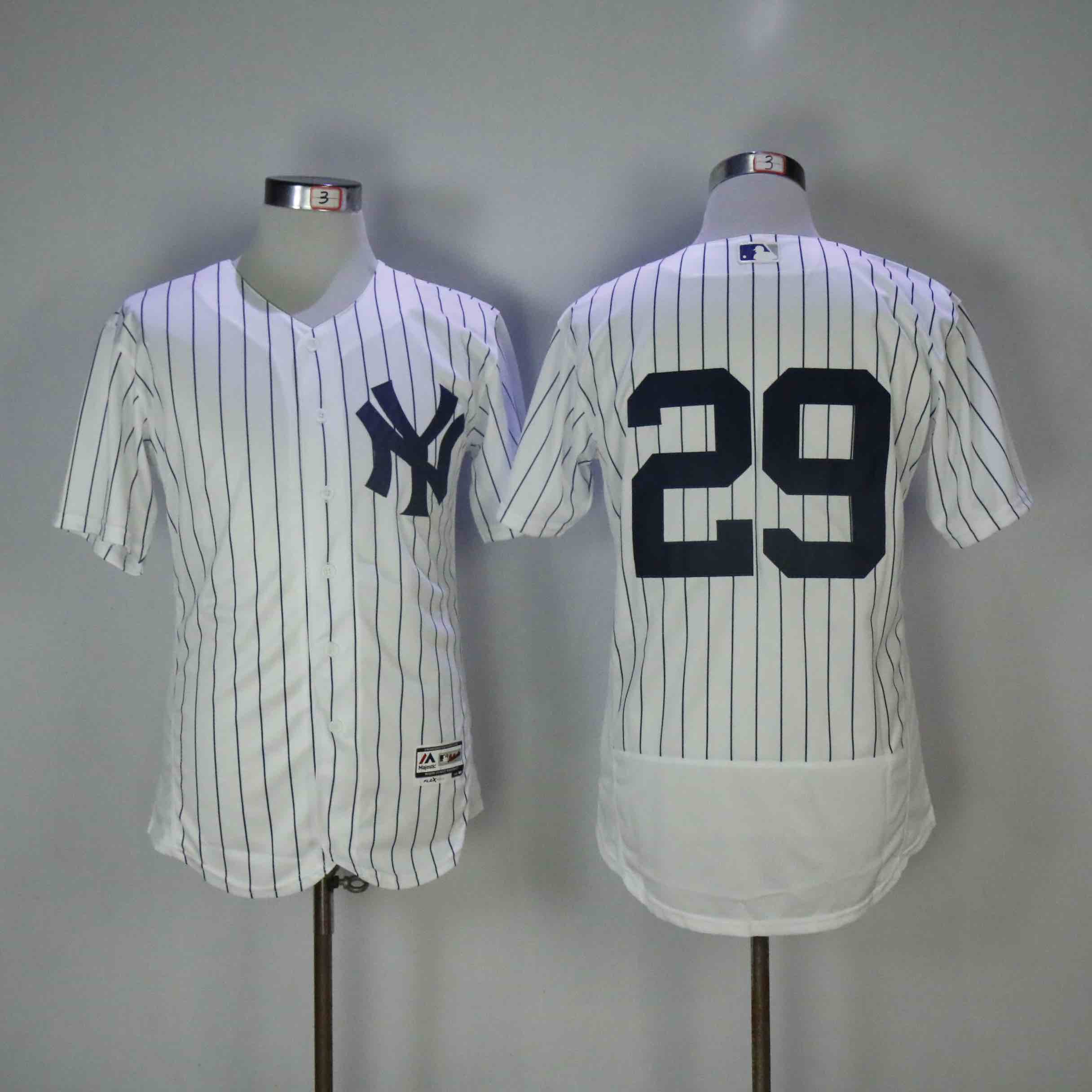 MLB New York Yankees #29 White Elite Jersey