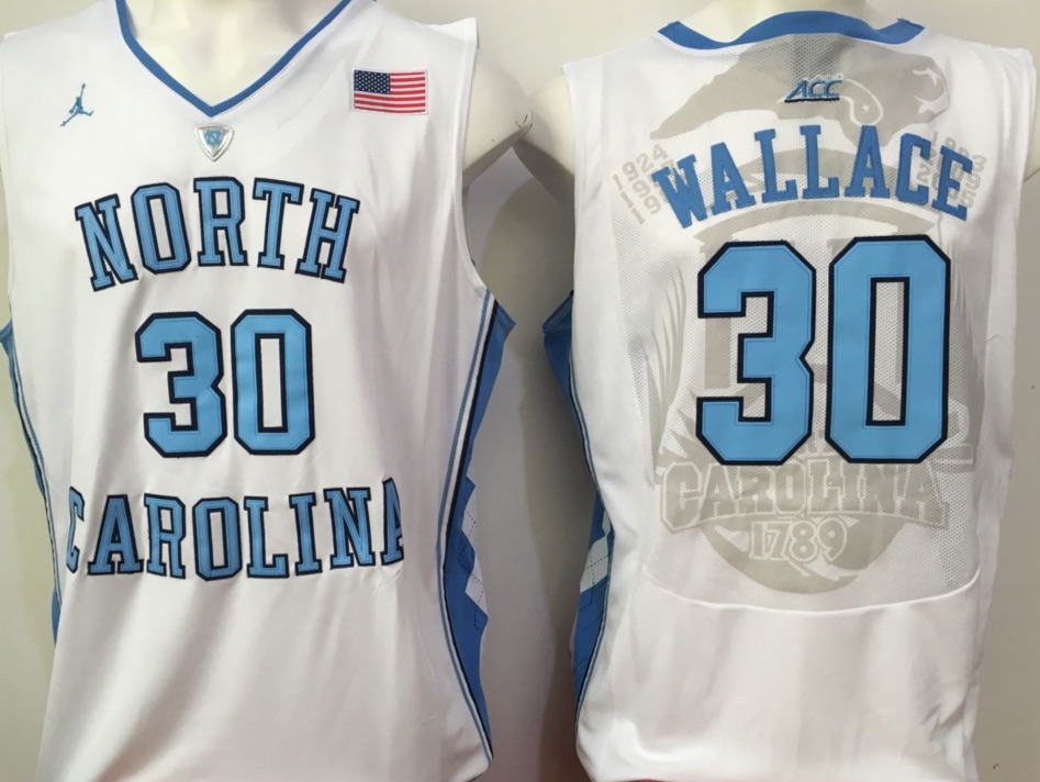 NCAA Basketball North Carolina #30 Wallace White College Jersey
