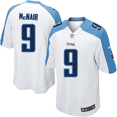 NFL Tennessee Titans #9 Steve McNair White Elite Jersey