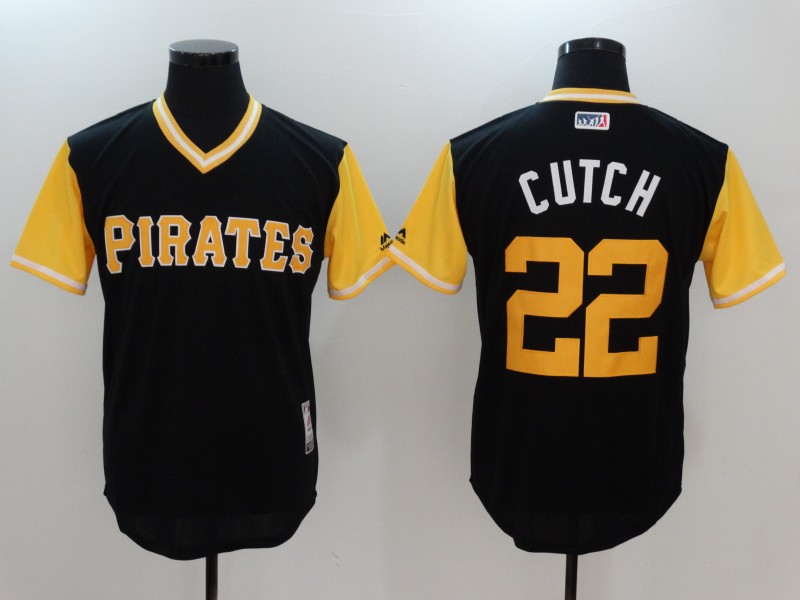 MLB Pittsburgh Pirates #22 Cutch All Rise Black Pullover Jersey