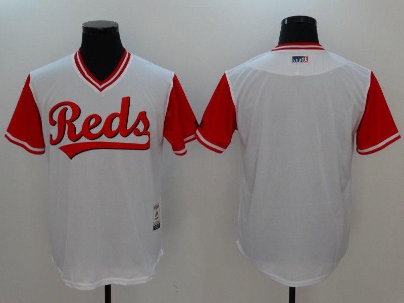 MLB Cincinnati Reds Blank All Rise White Pullover Jersey