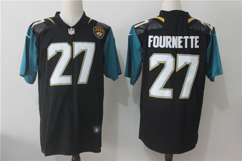 Mens NFL Jacksonville Jaguars #27 Fournette Black Vapor Limited Jersey