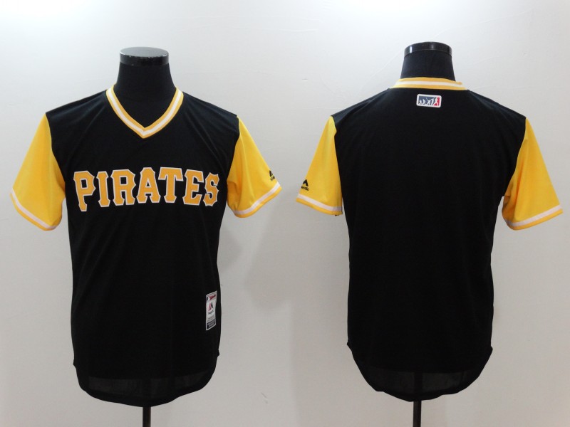 MLB Pittsburgh Pirates Blank All Rise Black Pullover Jersey