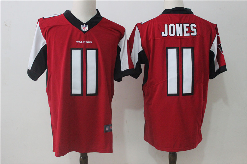 Mens NFL Atlanta Falcons #11 Jones Red Limited Vapor Jersey