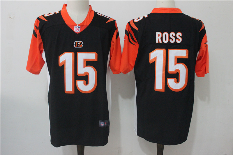 Mens NFL Cincinnati Bengals #15 Ross Black Limited Vapor Jersey