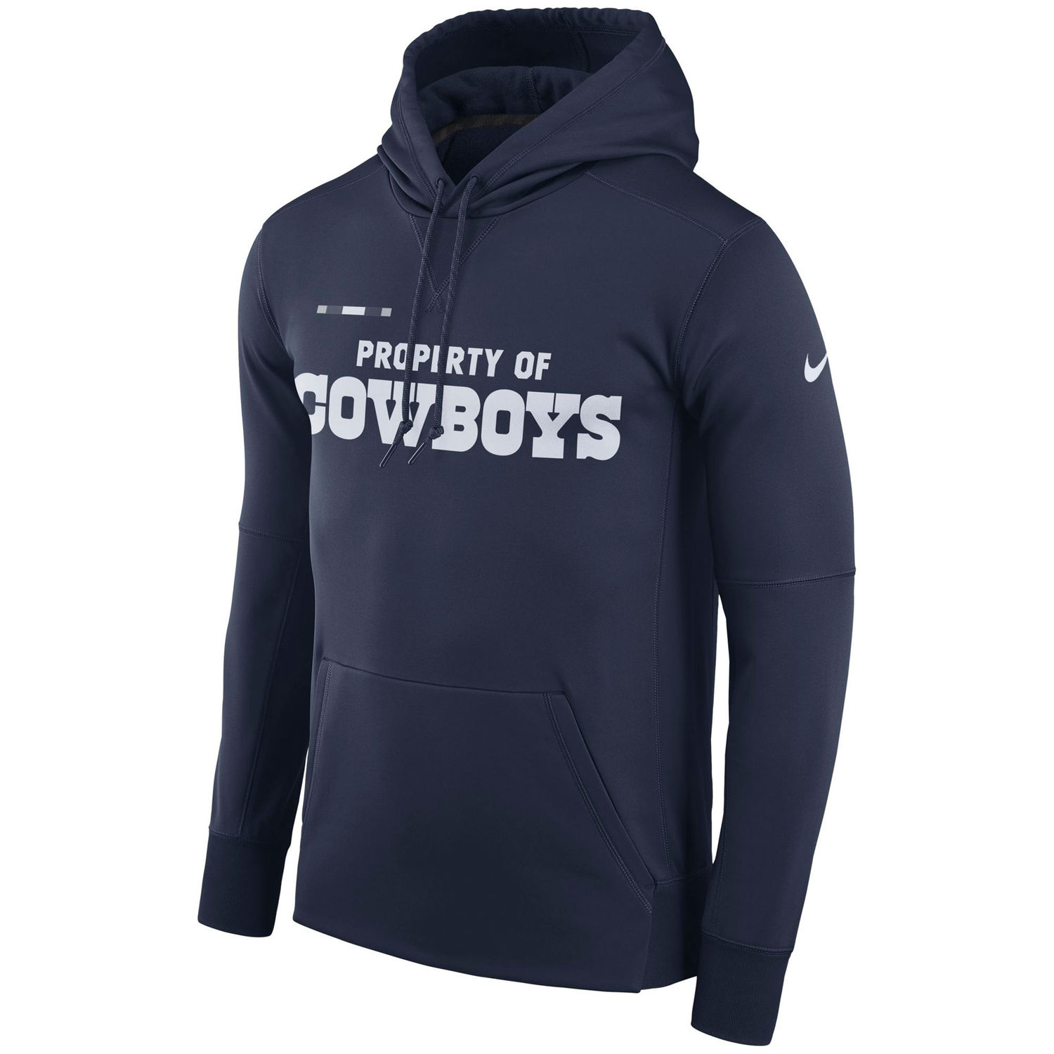 Mens Dallas Cowboys Nike Navy Sideline Property Of Performance Pullover Hoodie