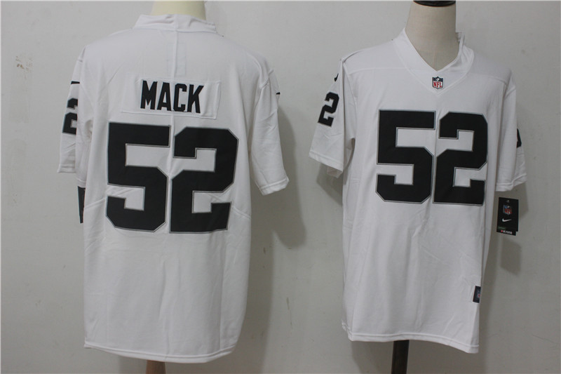 Mens NFL Oakland Raiders #52 Mack White Vapor Limited Jersey