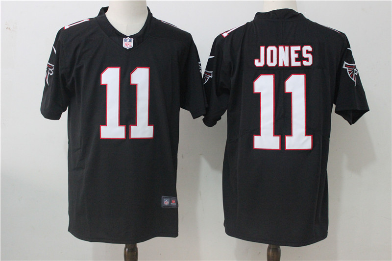Mens NFL Atlanta Falcons #11 Jones Black Limited Vapor Jersey