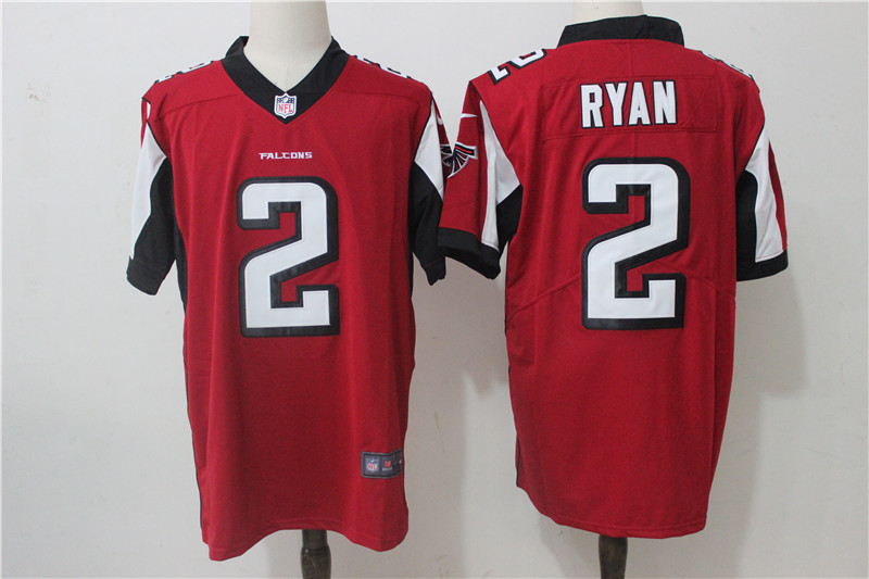 Mens NFL Atlanta Falcons #2 Ryan Red Limited Vapor Jersey