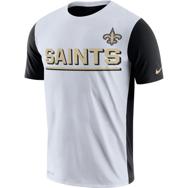 Mens New Orleans Saints Nike White Champ Drive 2.0 Performance T-Shirt
