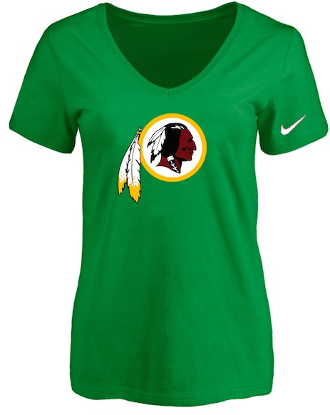 Washingtong Redskins D.Green Womens Logo V-neck T-Shirt