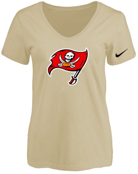 Tampa Bay Rays Beige Womens Logo V-neck T-Shirt