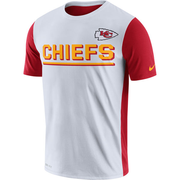 Mens Kansas City Chiefs Nike White Champ Drive 2.0 Performance T-Shirt