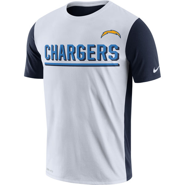 Mens Los Angeles Chargers Nike White Champ Drive 2.0 Performance T-Shirt