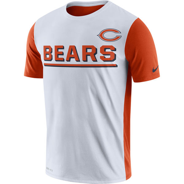 Mens Chicago Bears Nike White Champ Drive 2.0 Performance T-Shirt