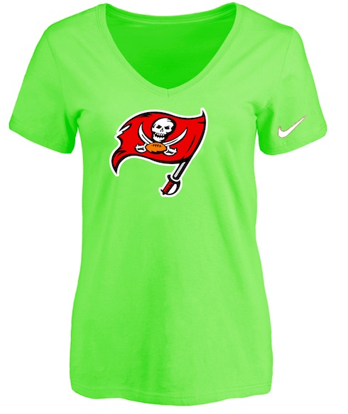 Tampa Bay Rays L.Green Womens Logo V-neck T-Shirt