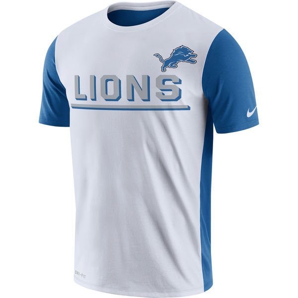 Mens Detroit Lions Nike White Champ Drive 2.0 Performance T-Shirt