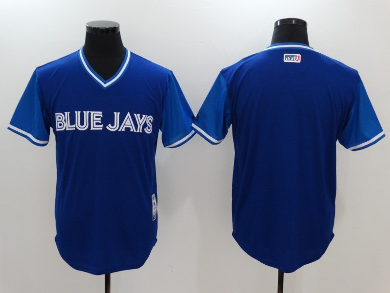 MLB Toronto Blue Jays Blank Blue Pullover Jersey