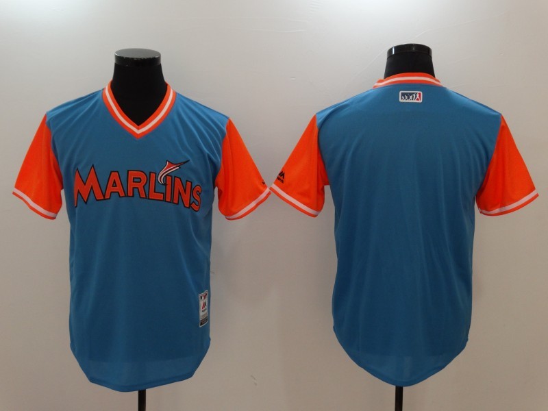 MLB Miami Marlins Blank All Rise Green Pullover New Jersey