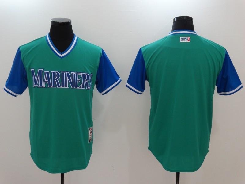 MLB Seattle Mariners Blank All Rise Green Pullover New Jersey