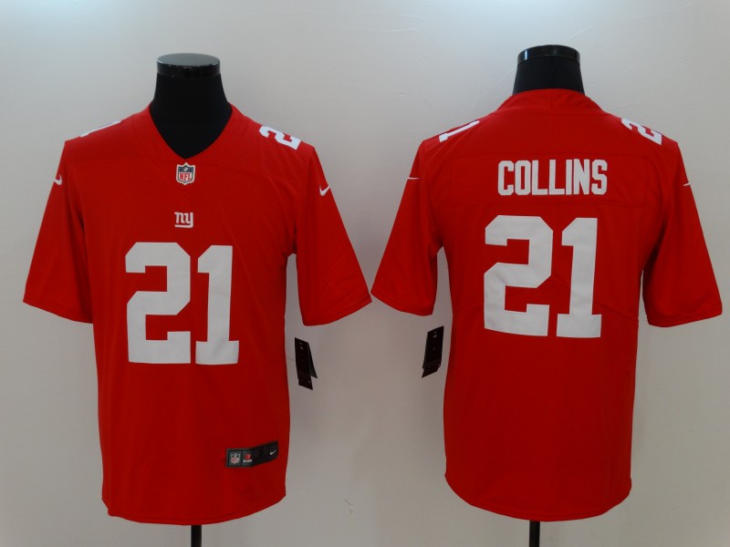 NFL New York Giants #21 Collins Vapor Limited Red Jersey