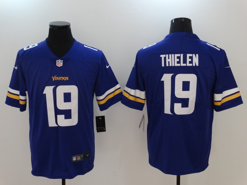 NFL Minnesota Vikings #19 Thielen Vapor Limited Purple Jersey