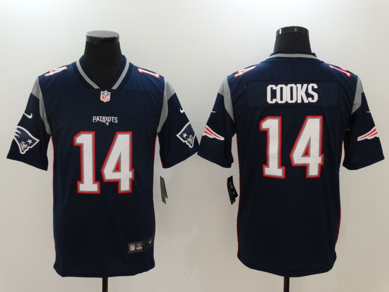 NFL New England Patriots #14 Cooks Vapor Limited Blue Jersey