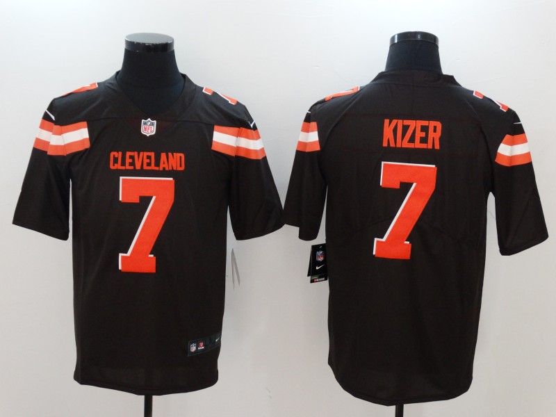 NFL Cleveland Browns #7 Kizer Brown Vapor Limited Jersey