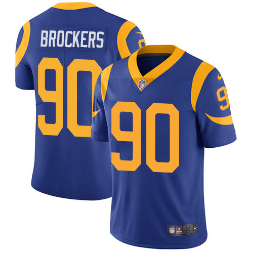 NFL Los Angeles Rams #90 Brockers Blue Vapor Limited Jersey