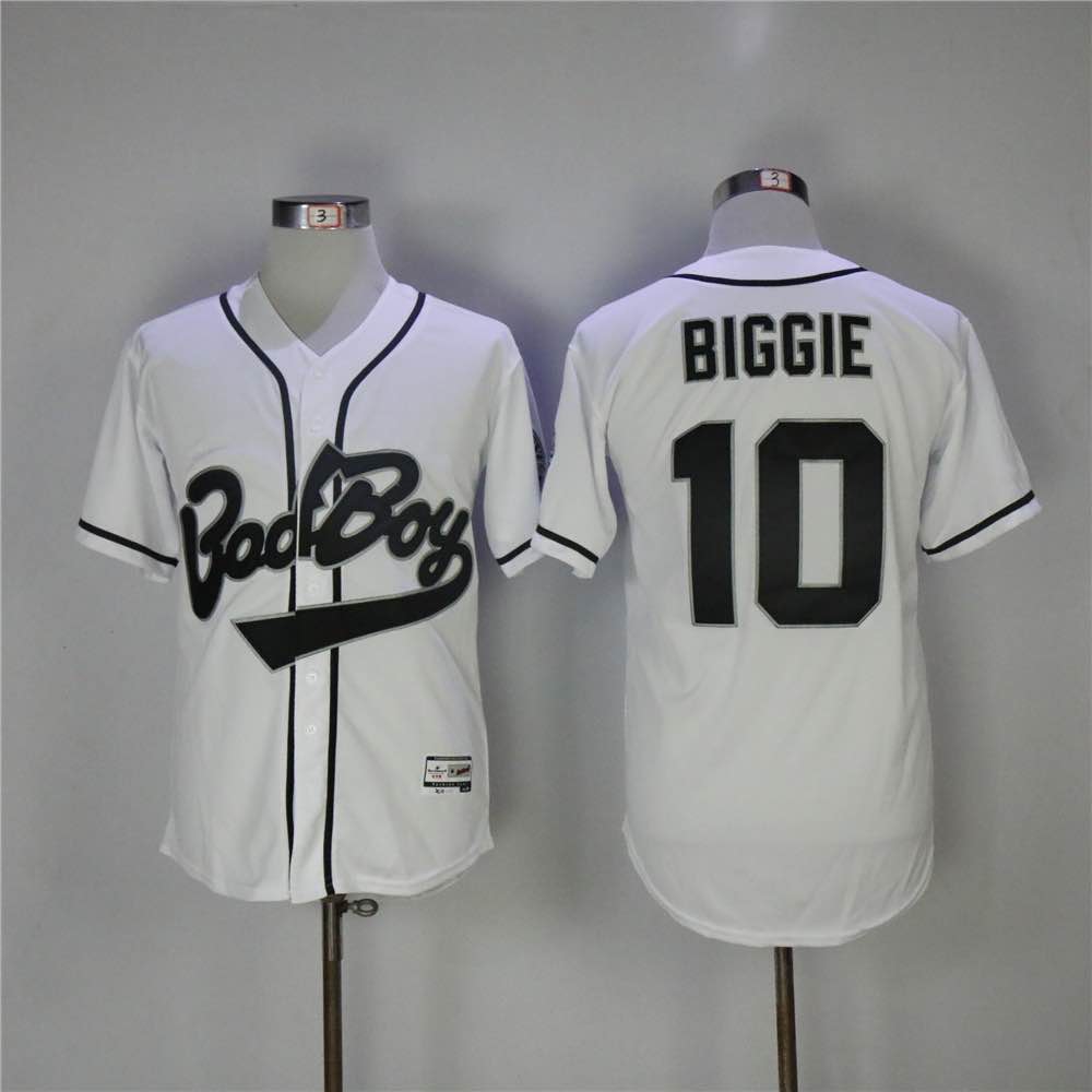 MLB Badboys #10 Biggie White Jersey
