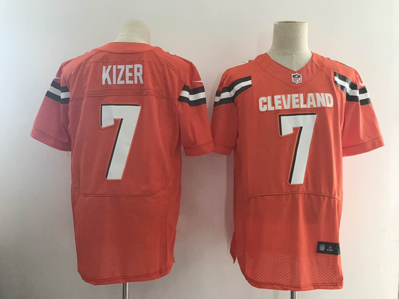 NFL Cleveland Browns #7 Kizer Orange Elite Jersey  