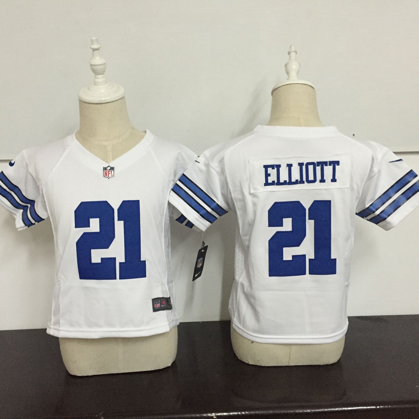 NFL Dallas cowboys #21 Elliott White Kids Jersey 2-5T  
