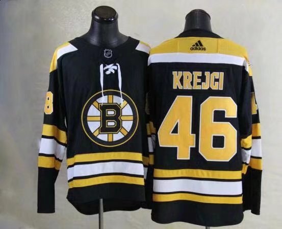 Adidas NHL Boston Bruins #46 Krejci Black Jersey