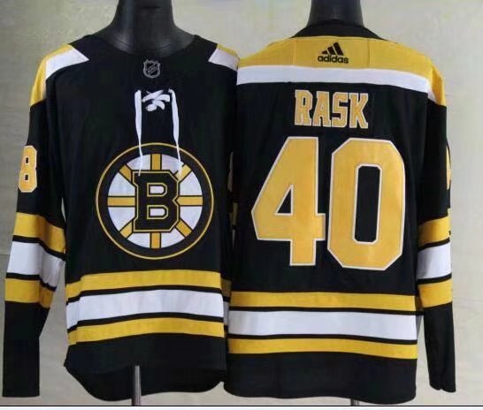 Adidas NHL Boston Bruins #40 Rask Black Jersey