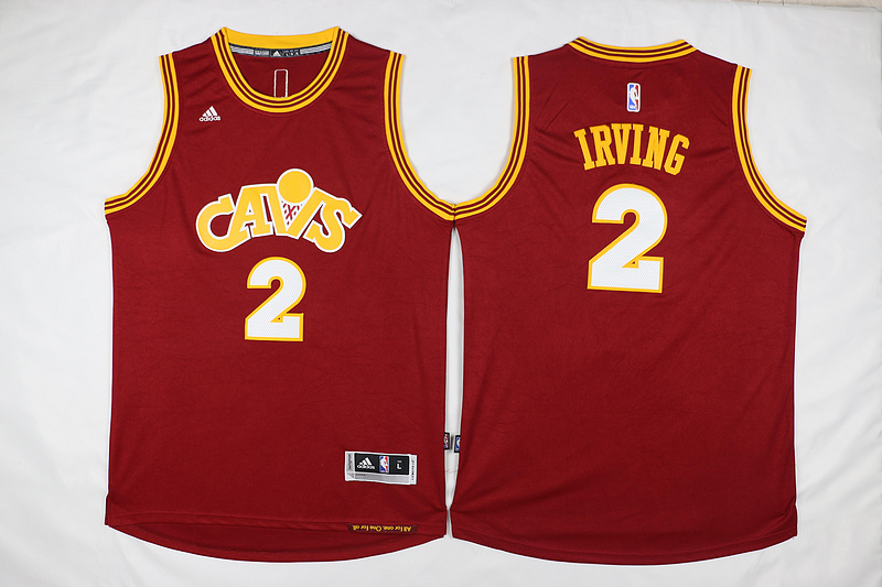 NBA Cleveland Cavaliers #2 Kyrie Irving Red Cavs Swingman Throwback Jersey