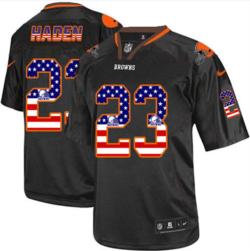 NFL Cleveland Browns #23 Haden USA Flag Jersey