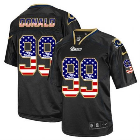 NFL Los Angeles Rams #99 Donald USA Flag Jersey