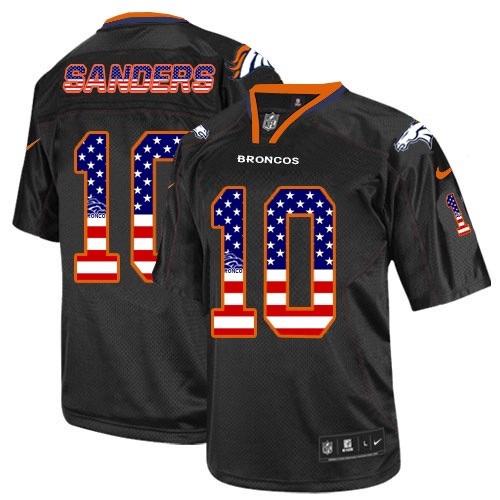 NFL Denver Broncos #10 Sanders USA Flag Jersey