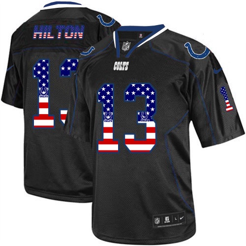 NFL Indianapolis Colts #13 Hilton USA Flag Jersey