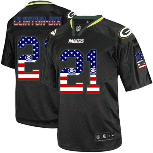 NFL Green Bay Packers #21 Clinton-Dix USA Flag Jersey