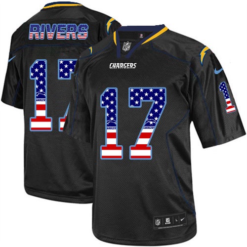 NFL San Diego Chargers #17 Rivers USA Flag Jersey