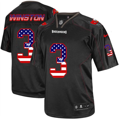 NFL Tampa Bay Buccaneers #3 Winston USA Flag Jersey