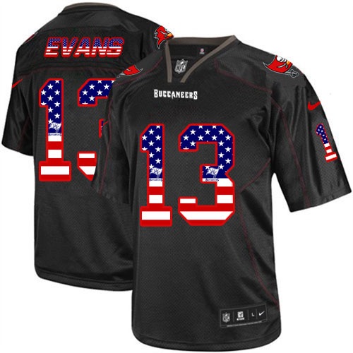 NFL Tampa Bay Buccaneers #13 Evans USA Flag Jersey