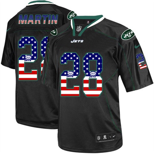 NFL New York Jets #28 Martin USA Flag Jersey