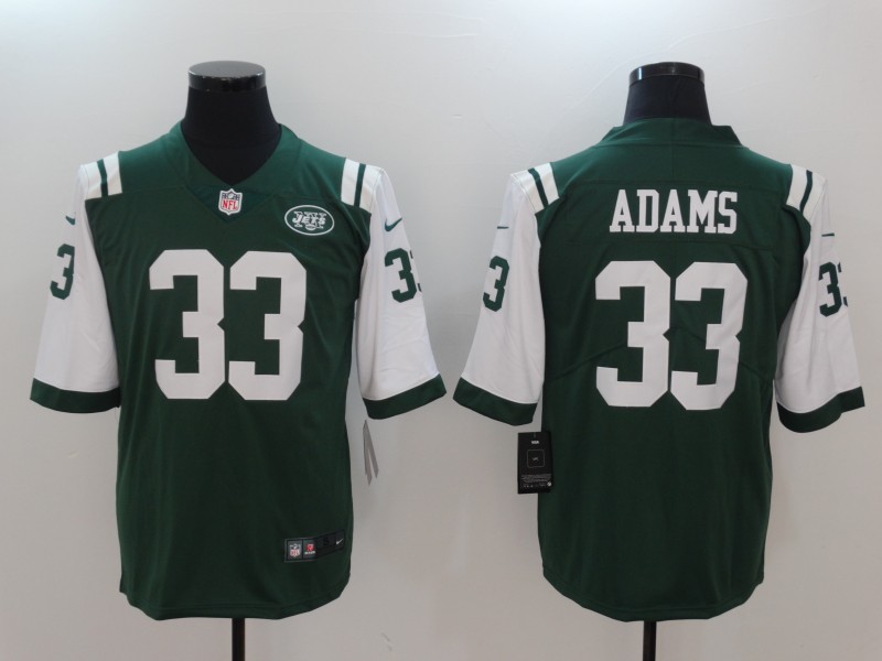 NFL New York Jets #33 Adams Green Vapor Limited Jersey