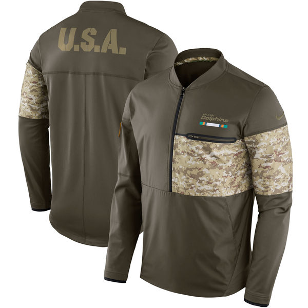 Mens NFL Miami Dolphins Salute to Service Hoodie